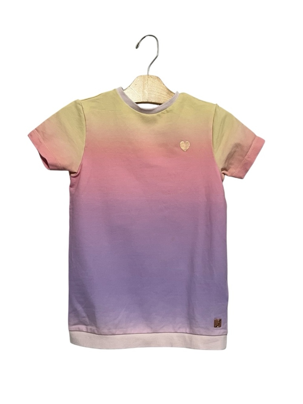 Carrement Beau Kid's Dress Ombre Size 4 Cotton Short Sleeves